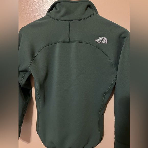 North face half zip soft, green sweater pullover top size small - Picture 2 of 4